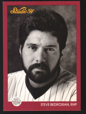 1991 Donruss Studio #82 - Steve Bedrosian UER - Minnesota Twins 91-788