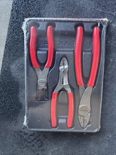 For Snap-on PLWIREKIT PLIERS SET *RED HANDLES*  3 PCS CUTTER, STRIPPER, CRIMPER