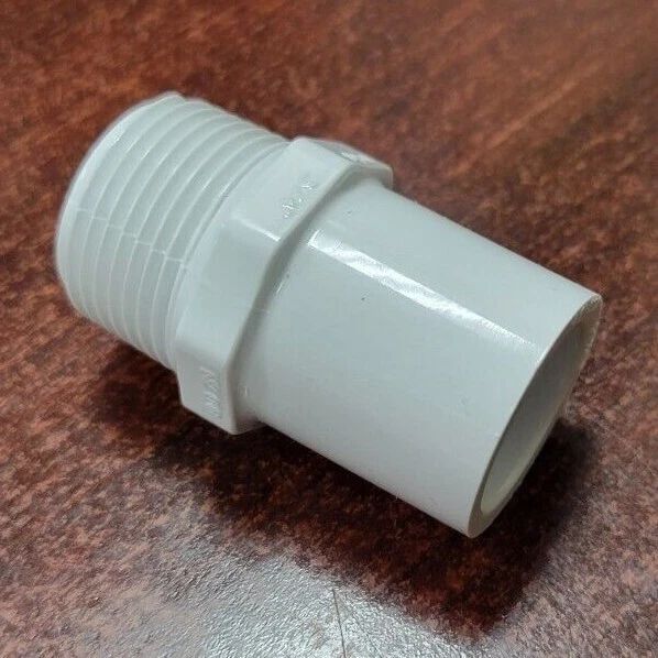 Spears 461-007 PVC Pipe Fitting Male Adapter Sched 40 3/4" NPT Male x 3/4 spigot