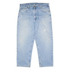 Jeans Carhartt Uomo Blu Relaxed Straight Stone Wash W38 L27