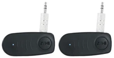 Rockville BT-LINK Pair of Aux to Bluetooth Adapters To Link 2 Speakers Together
