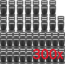 300x Plastic Webbing Straps Backpack 25MM 150 Slides Release  150 Buckles 