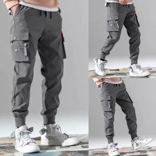 Men Long Pant Tactical Cargo Pants Comfort Joggers Harem Pants Hip Hop Trousers