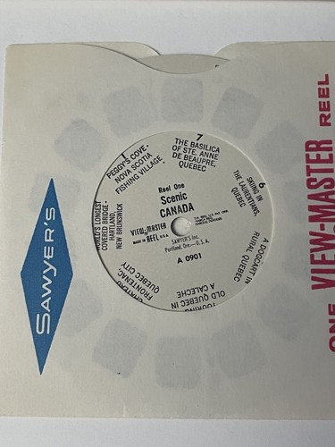 SAWYERS VIEW-MASTER A-90 CANADA 3 REEL SET complete with stamp & coin - Picture 11 of 15