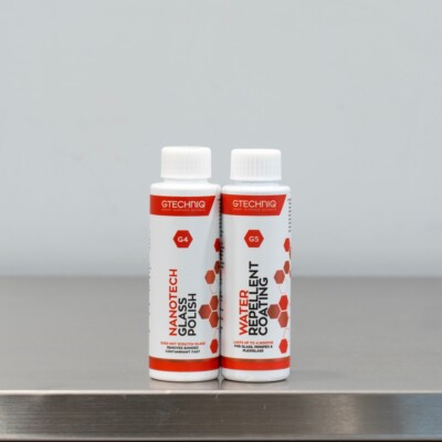 Gtechniq G5 and G4 Max Repellency Glass Coating and Polish Kit | 100ml