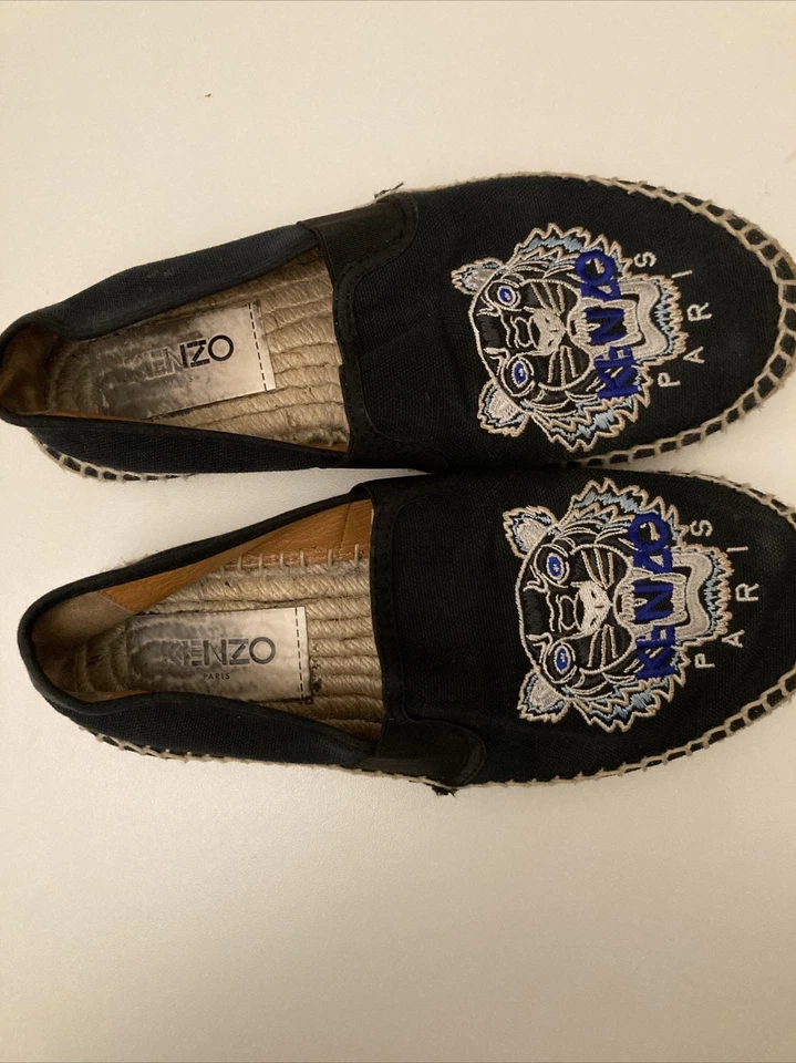KENZO Paris Lona Tigre Alpargatas Mujer Zapatos Talla 6.5 EE. UU. 37 UE Foto 3 de 4