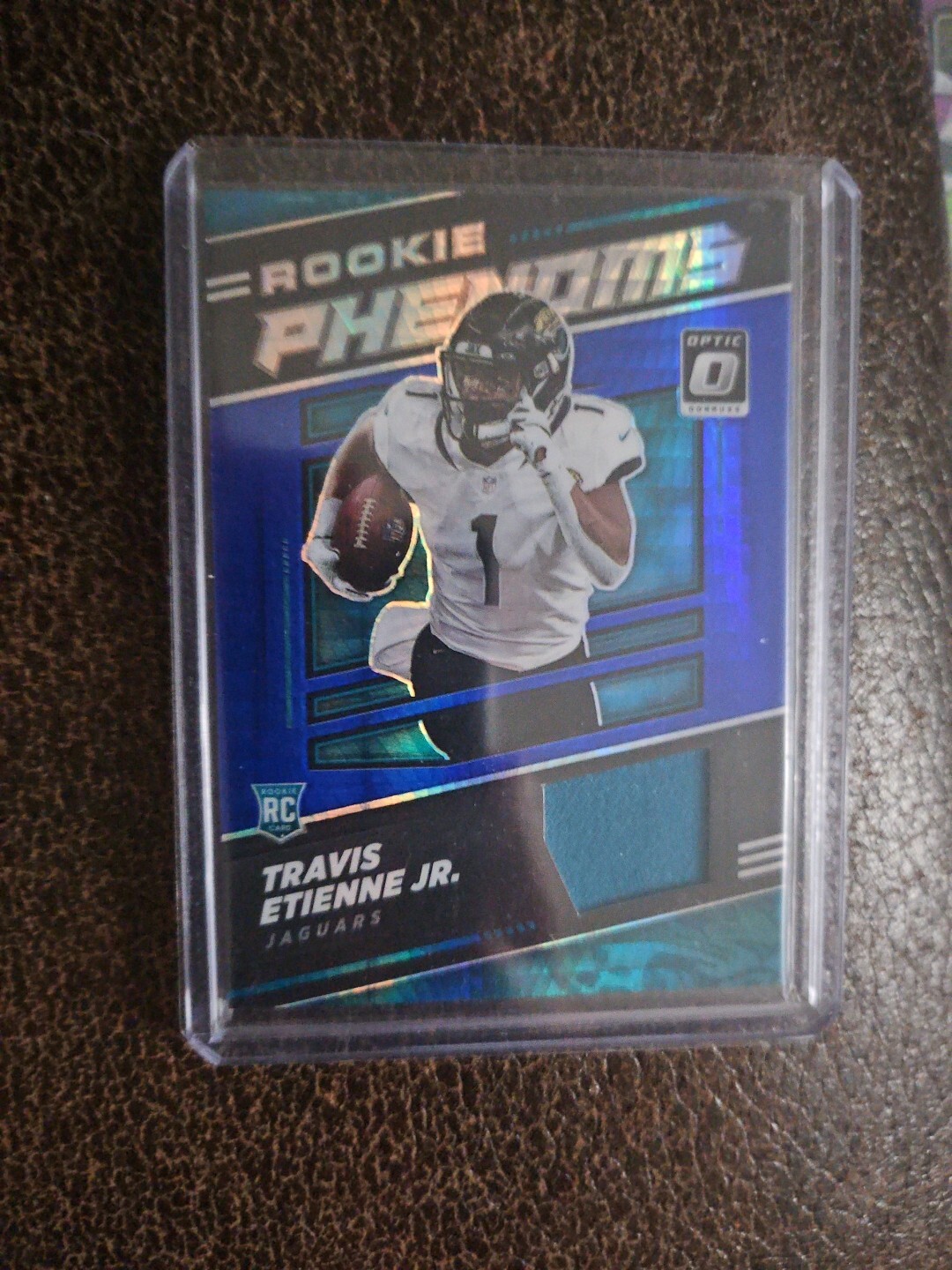 Travis Etienne Panini Donruss Optic Rookie Phenoms Memorabilia #RP14 Blue Hyper
