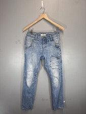 Men's 883 Police Denim Jeans Size W28 Washed Blue Biker Y2K Style