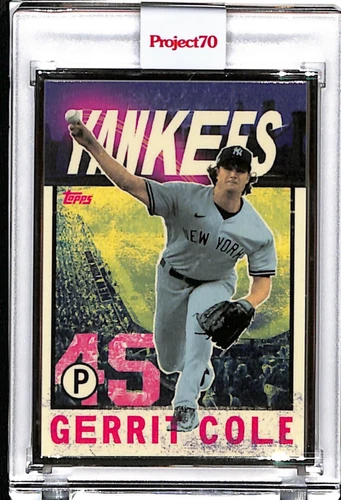 2021 TOPPS PROJECT 70 #151 GERRIT COLE by NICO - P70 AP SILVER FRAME 12/51