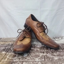 Stacy Adams Men's Wing Tip Dress Shoes Marko Cognac Brown Size 8.5