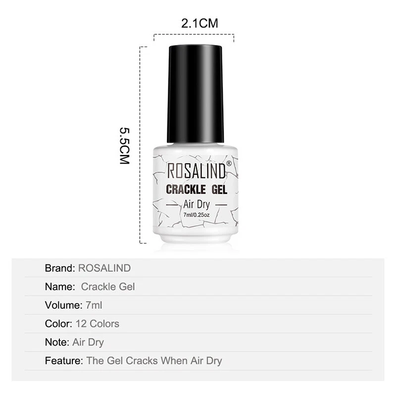 Crackling-Gel-Nagellack Uv-Nagellack Nagellack Lufttrocken Crackling-Basisⅰ C8 - Bild 4 von 4