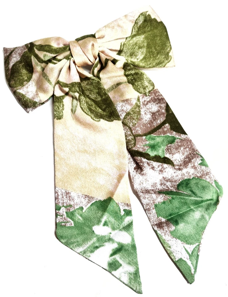 Anthropologie Mosaico Floral Arco Verde Claro Multi Silvertone Grande 12 Polegadas Novo - Imagem 2 de 4