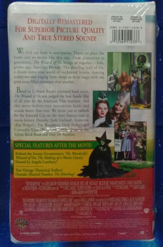 "New" The Wizard Of Oz (VHS) - Picture 2 of 2