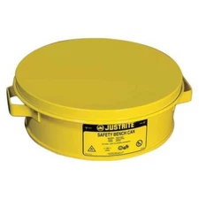 Justrite 10291 Bench Can,2 Qt.,Steel,Yellow
