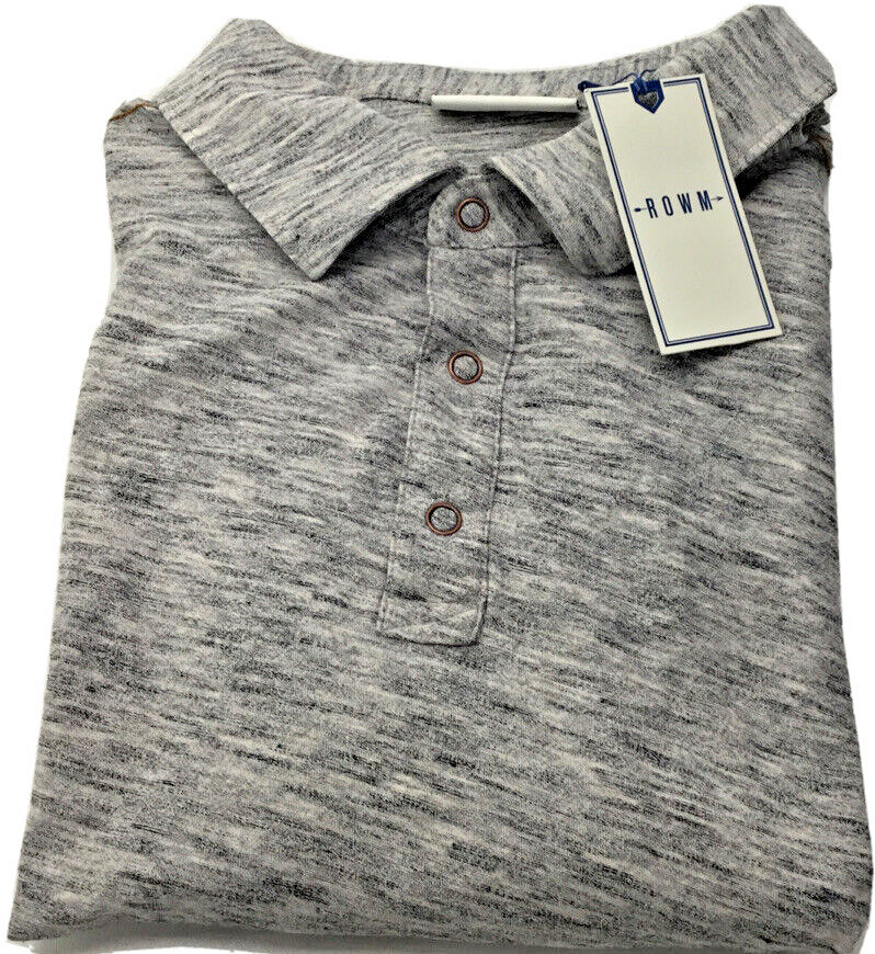Мужская хлопковая серая рубашка поло Rowm, Размер XL