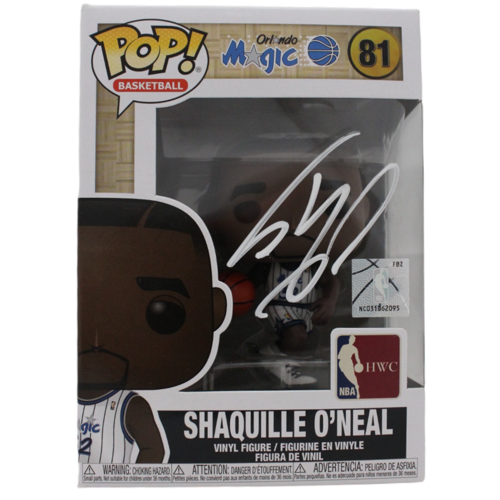 Shaquille O'neal Autographed Signed Shaquille O'neal Orlando Magic Funko Pop 81 Beckett 