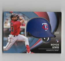 2022 Topps Update Commemorative Batting Helmet Relics Blue Royce Lewis
