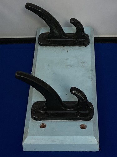 Vintage Wood Wall Mounted shabby chic coat Hooks clothes pegs hard wood beachhut