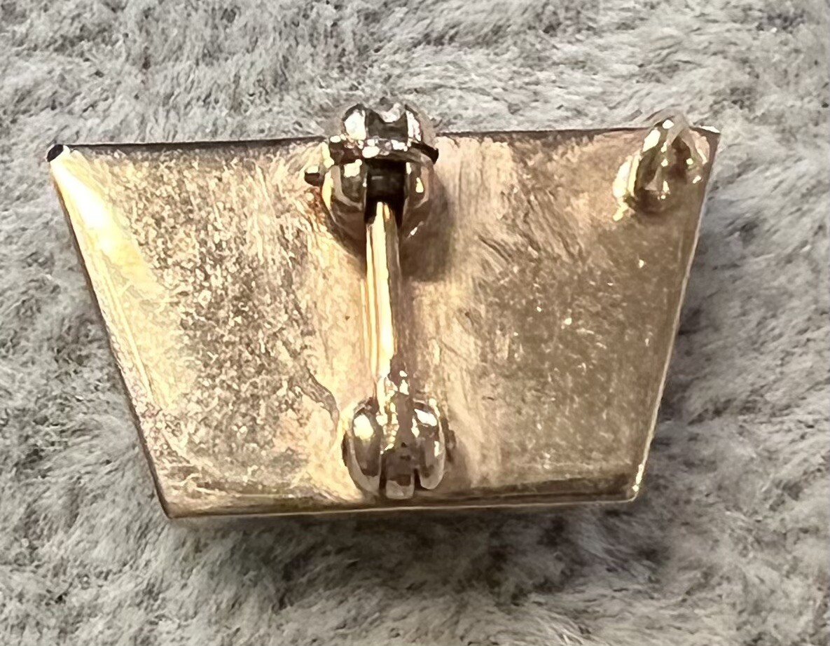 Phi Chi Delta Fraternity Sweetheart Badge Pin 10k Yellow Gold