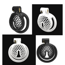 3D Print Breathable Sissy Cage with 4 Rings Lock Mini Male Chastity Device Slave