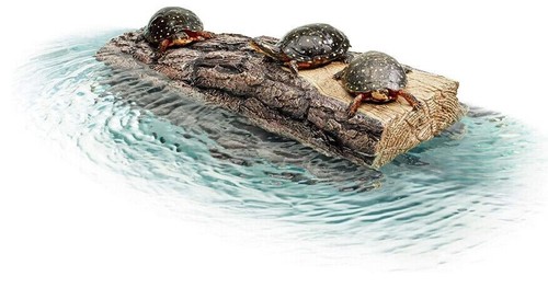 Zilla Floating Basking Platform.Turtle's Log Landing platform 18Lx9Wx(5 to 9"H) - Picture 4 of 4