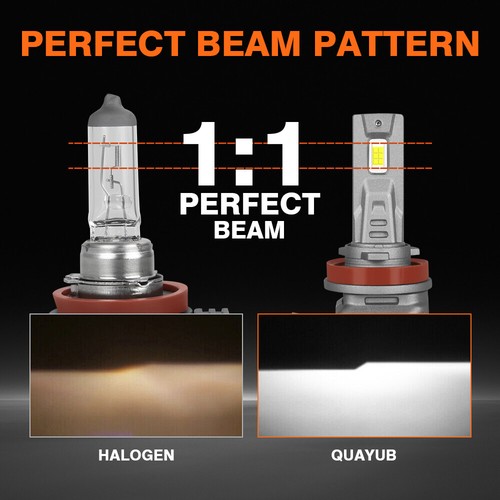2X H11 H8 H9 LED Headlight High Fog Low Beam Bulb Bright 6000K White 40000LM NEW - Picture 32 of 33
