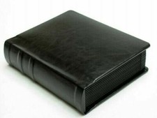 Professional 5x7 BLACK Wedding Photo Album - 30 photos Engraving Available 