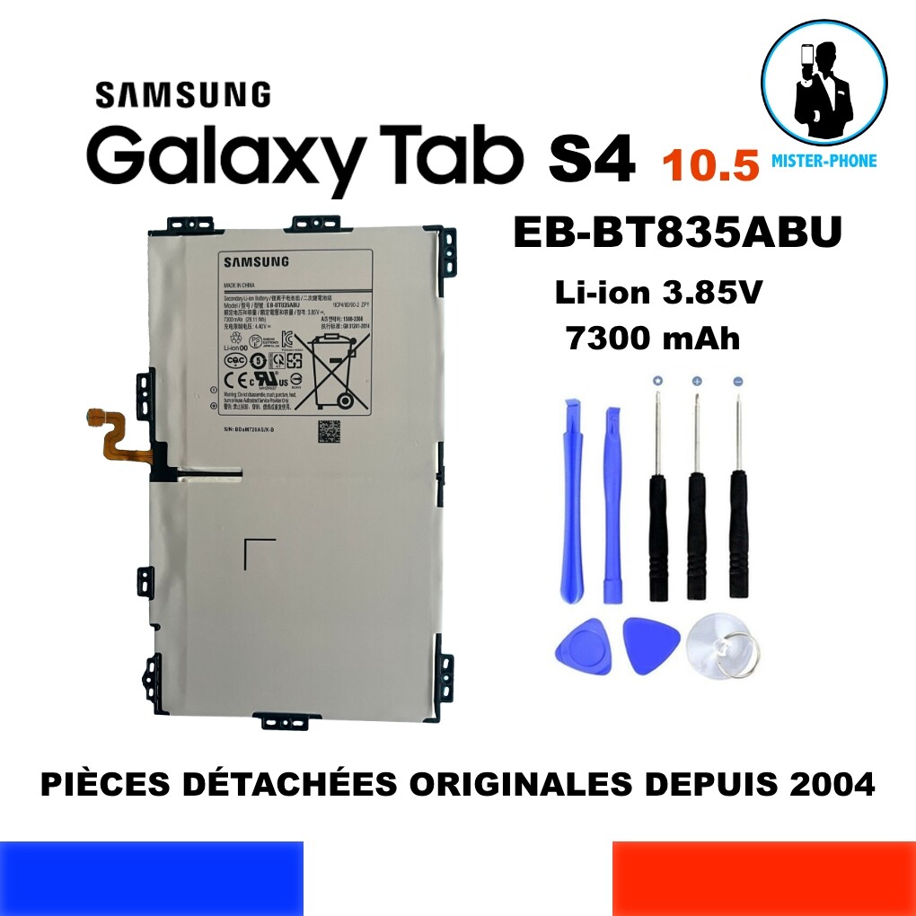 Batterie EB-BT835ABU pour réparer une Galaxy Tab S4 qui se décharge vite