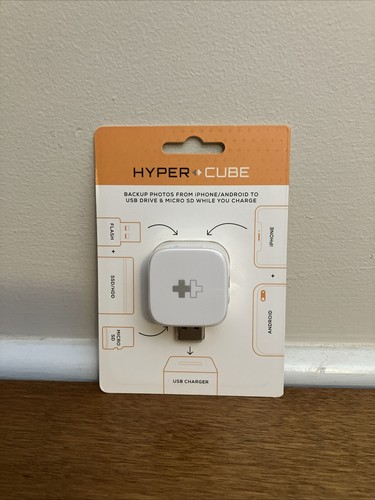 Sanho HyperCube iPhone Android Auto Charging Backup USB microSD Card Reader NEW - 第 1/6 張圖片