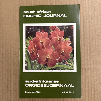 South African Orchid Journal Sep 1983 Vol 14 No 3