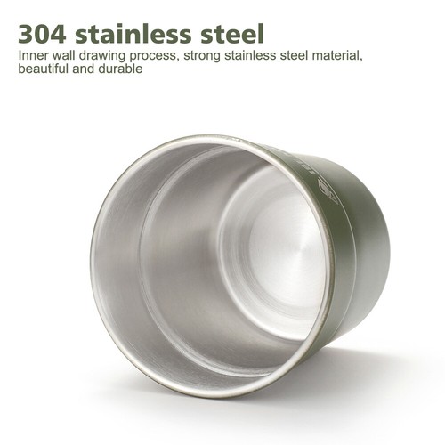 1 or 3X Party Camping Coffee Beer Stainless Steel Cup Drinking Mug Durable 300ml - Picture 6 of 17
