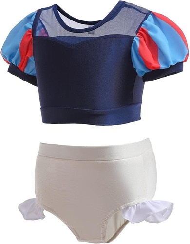 Girls Princess Swimsuits 2 Piece Tankini Beach Surf Bathing Suits Fancy Swimwear - Picture 69 of 109