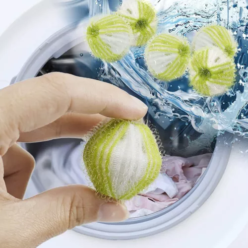 12 Piece Washing Machine Pet Hair Remover Lint Balls Laundry Ball Lint Catcher - Picture 5 of 5
