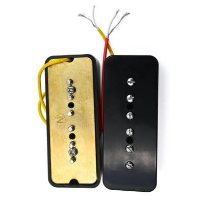 P90 Electric Guitar Pickups Single Coil Soapbar Neck Bridge Pickups Set Black US