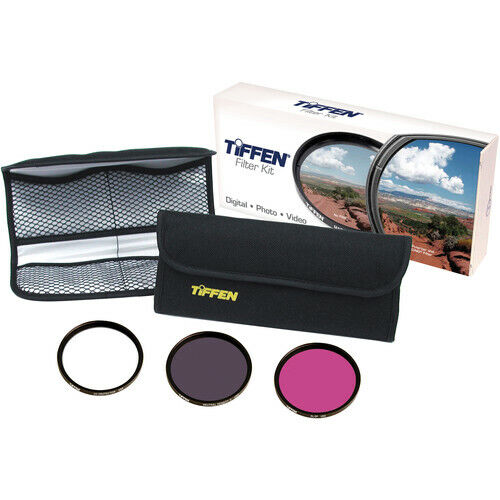 New Tiffen Deluxe 3 Video Intro Filter Kit (77mm) - UV, ND6 & FLD - 3 Filters - Picture 1 of 9