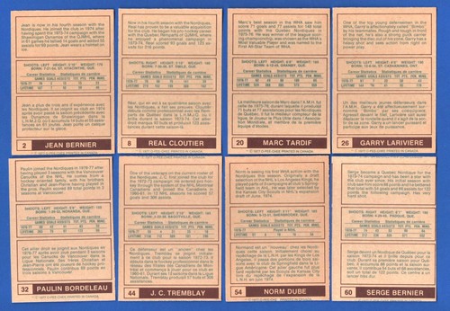 1977-78 OPC 77-78 O PEE CHEE WHA AMH HOCKEY CARD 1-66 & WRAPPER SEE LIST - Picture 53 of 139