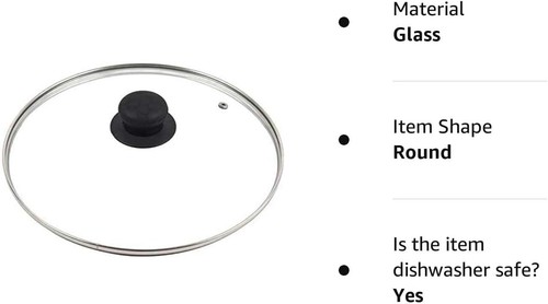YSAMAX Transparent Glass Lid Cover, Cover For Kitchen, Glass Saucepan Lids - Picture 47 of 61