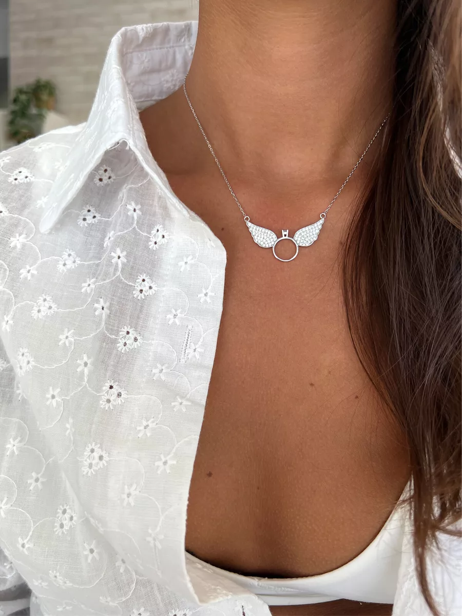 Silver Angel Wings Necklace | Hersey & Son Silversmiths