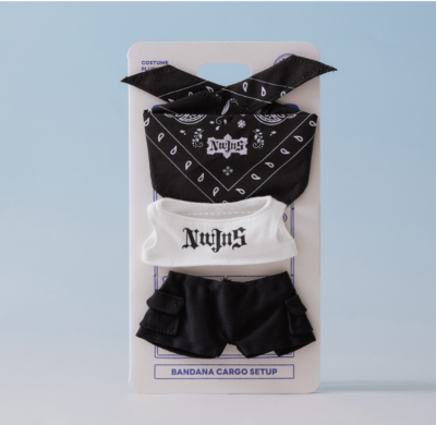 NewJeans BUNINI COSTUME Plush DOLL & BANDANA Costume Set OFFICIAL