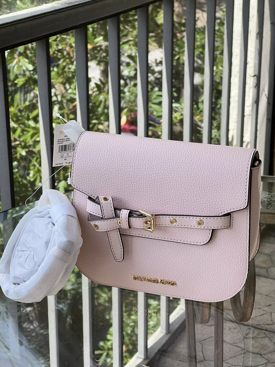 MICHAEL Michael Kors Ava Large Saffiano Leather Satchel in Pink