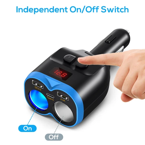 Dual USB Car Cigarette Lighter Socket Splitter Power Adapter Charger Outlet 12V - Picture 4 of 7