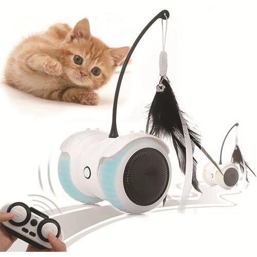 Interaktives Katzenspielzeug, ferngesteuertes Katzenspielzeug für Hauskatzen, wiederaufladbar - Bild 10 von 18