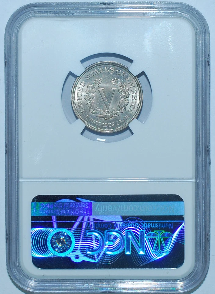 NGC MS66 1883 sin centavos Liberty V níquel Foto 2 de 2