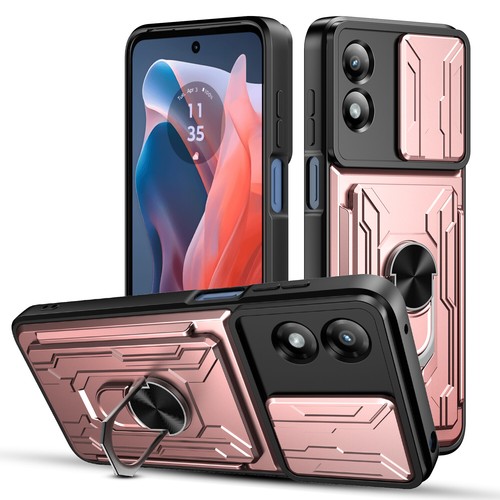 Funda tipo billetera a prueba de golpes con soporte + vidrio templado para Motorola Moto G Play 2024 - Imagen 60 de 83