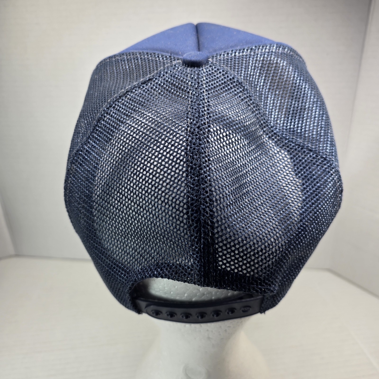 Vintage Fenwick Eagle Patch Trucker Hat Blue Mesh… - image 3