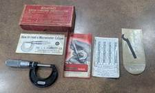 Starrett No. 436 Micrometer 1 In. Satin Chrome Finish. Made In The USA