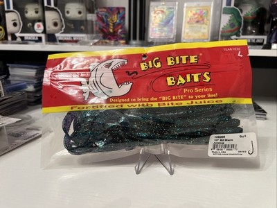  Big Bite Baits Pro Series 10  B2 Worm Junebug 10B206 - (1 pack) 