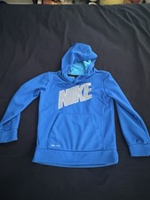 Nike Dri-Fit Boys Royal Blue Hoodie Pullover Size 6