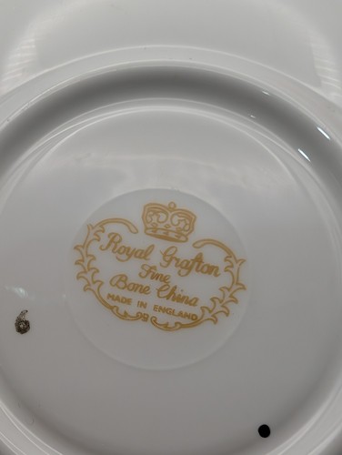 Royal Grafton Black And Gold Tea cup And Saucer With Floral Pattern - Picture 16 of 19