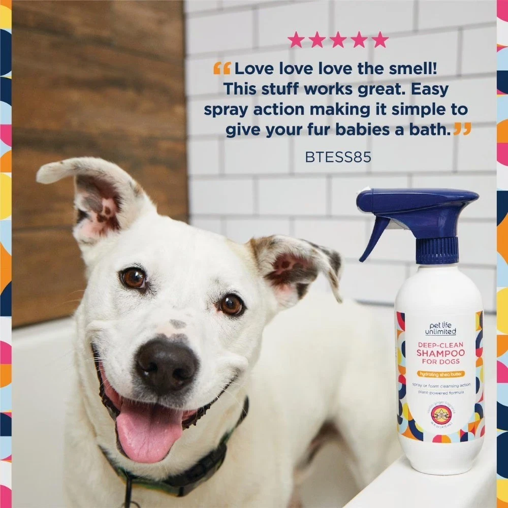 Unlimited Deep-Clean Spray Dog Shampoo Vanilla Ginger 16oz - thumbnail 2